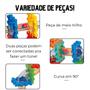 Imagem de Brinquedo Modular 49 Peças Blocos De Montar Circuito pra Bolinha Colorido Meninos e Meninas