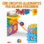 Imagem de Brinquedo Modular 49 Peças Blocos De Montar Circuito pra Bolinha Colorido Meninos e Meninas
