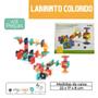 Imagem de Brinquedo Modular 49 Peças Blocos De Montar Circuito pra Bolinha Colorido Meninos e Meninas