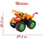 Imagem de Brinquedo Monster Truck Dino Carrinho Miniatura Picape Fricção 29,5cm