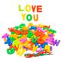 Imagem de Brinquedo Montar Letras Plástico Interativo Colorido