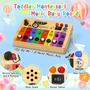 Imagem de Brinquedo Montessori Busy Board com 8 Notas Musicais - Para Bebês e Crianças