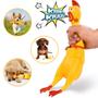 Imagem de Brinquedo Mordedor Borracha Pet Frango com Apito Som e textura para Cachorros - Javick