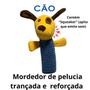 Imagem de Brinquedo mordedor de pelúcia reforçada para cães e gatos  c/ som