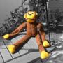 Imagem de Brinquedo Mordedor Pet Pelúcia 40cm c/ Apito Sonoro Macaco Grande para Cachorro Adulto ou Filhote