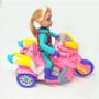 Imagem de Brinquedo Moto Com Princesa Bate Volta E Gira Musical E Luz