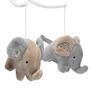 Imagem de Brinquedo musical Baby Crib Mobile Soother Toy Bedtime Originals Elephant Love Grey