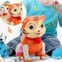 Imagem de Brinquedo Musical Robô Infantil Tigre Animal Rotativo Luz