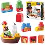 Imagem de Brinquedo Navio Pirata Blocks Com 49 Peças Blocos De Montar samba toys