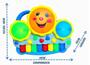 Imagem de Brinquedo Para Bebê Educativo Piano Tambor Com Musica E Luz Teclado Infantil Colorido