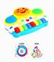 Imagem de Brinquedo Para Bebê Educativo Piano Tambor Com Musica E Luz Teclado Infantil Colorido