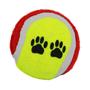 Imagem de Brinquedo Para Cachorro Bola de Tênis 3 Unidades Vermelha