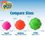 Imagem de Brinquedo para cães Hartz DuraPlay Ball Squeaky Latex Neon Colors, pacote com 3 unidades