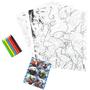 Imagem de Brinquedo para Colorir KIT Pintura Avengers 26 CM X 19 CM 20 Peças