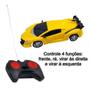 Imagem de Brinquedo para Crianças Carrinho de Controle Remoto 1:18 Com Luz de Farol e 4 Funções Amarelo Importway - BW024AM