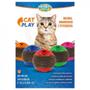 Imagem de Brinquedo para Gato Bolinha Cat Play em Plastico e Papelao Vermelha  Truqys 
