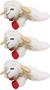 Imagem de Brinquedo para Gato Multipet Lamb Chop com Catnip (10cm) - Pacote com 3