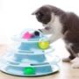 Imagem de Brinquedo Para Gatos Pet Torre de Trilhas 3 Níveis Bolinhas