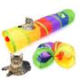 Imagem de Brinquedo Para Gatos Túnel Labirinto Colorido Para Pets