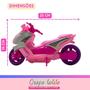 Imagem de Brinquedo para menina moto rosa biz + boneca realista presente barato