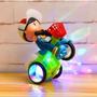 Imagem de Brinquedo Para Meninos Triciclo Com Led Som Gira 360 Graus