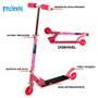 Imagem de Brinquedo Patinete Frozen Infantil Menina 2 Rodas Rosa