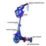 Imagem de Brinquedo Patinete PJ Masks Scooter 3 Rodas c Cesta Azul.