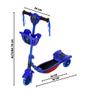 Imagem de Brinquedo Patinete Thor Scooter Azul 3 Rodas c Cesta