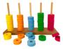 Imagem de Brinquedo Pedagógico Abaco Madeira Argolas Coloridas Em Eva Ábaco Matematico Educativo Lúdico