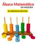 Imagem de Brinquedo Pedagógico Abaco Madeira Argolas Coloridas Em Eva Ábaco Matematico Educativo Lúdico
