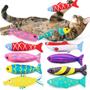 Imagem de Brinquedo Peixe com Catnip - 8 Unidades para Gatos Awoof