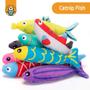 Imagem de Brinquedo Peixe com Catnip - 8 Unidades para Gatos Awoof