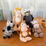 Imagem de Brinquedo Pelúcia Bichinhos Olhos Grandes Divertidos Ursinhos Para Nichos Urso De Pelúcia Animais Zoo Safari