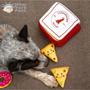 Imagem de Brinquedo Pelúcia ZippyPaws Burrow Caixa Pizza Com Apito Para Cães e Gatos