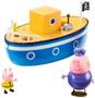 Imagem de Brinquedo peppa pig barco do vovo pig com 2 bonecos - sunny