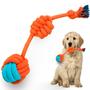 Imagem de Brinquedo Pet Corda Resistente Forte Interativo para Cachorro Cães Corda com Puxador