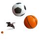 Imagem de Brinquedo pet mordedor Kit de brinquedos bola bolinha resistente para caes gatos antiestresse