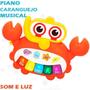 Imagem de Brinquedo Pianinho Musical Baby Infantil Musicas Som Bichos