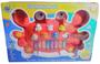 Imagem de Brinquedo Piano Teclado Infantil Caranguejo Emite Som E Luz vermelho