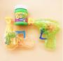 Imagem de Brinquedo Pistóla Transparente Lançador de água sabão Bolhas / Lança Bolha Colorido Infantil para Crianças Bubble
