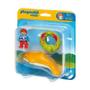 Imagem de Brinquedo Playmobil 1 2 3 Criança Com Golfinho Sunny 6762