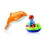 Imagem de Brinquedo Playmobil 1 2 3 Criança Com Golfinho Sunny 6762