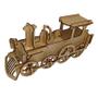 Imagem de Brinquedo Quebra Cabeça 3D Trem Locomotiva Maria Fumaça Mdf
