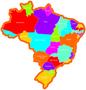 Imagem de Brinquedo Quebra Cabeça Mapa Brasil Regiões De Madeira Grande Infantil  Educativo Pedagógico