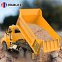 Imagem de Brinquedo RC Dump Truck DOUBLE E Mack para crianças com luzes em escala 1/26