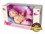 Imagem de Brinquedo Realista Boneca Pode Dar Banho Menina Princesa