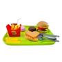 Imagem de Brinquedo Sanduíche Lanche Suco Batata Frita - Fast Food Hora Do Lanche Infantil