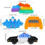 Imagem de Brinquedo Sensorial Fidget Push Pop Bubble - Pacote com 4 Unidades EVERMARKET