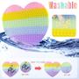 Imagem de Brinquedo sensorial Genovega 460 Bubbles Big para crianças de 48 cm Macaron Heart