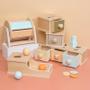 Imagem de Brinquedo Sensorial Montessori - Tambor Giratório de Cores com Caixa de Moedas (Redondo e Retangular)